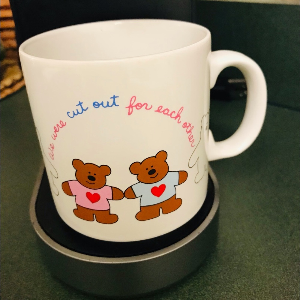 Vintage Russ ceramic cup with bears “ statement!